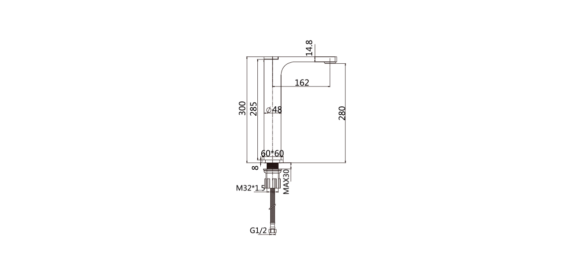 Single Handle High Basin Faucet