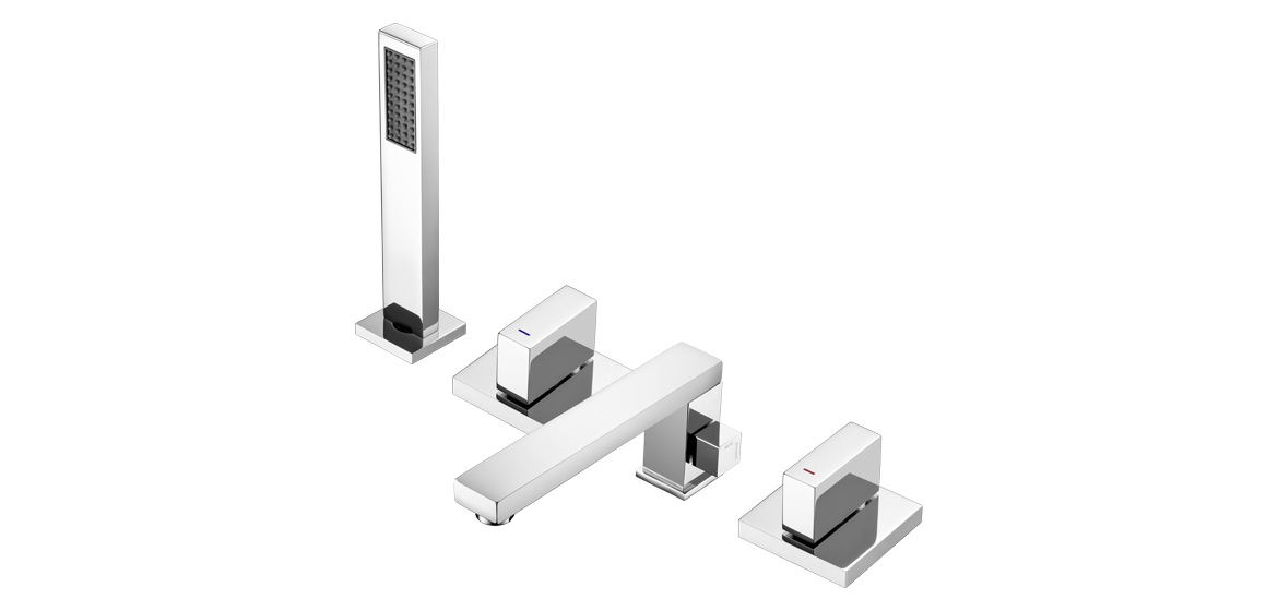 Double Handle Four-connection  Bath Shower Faucet