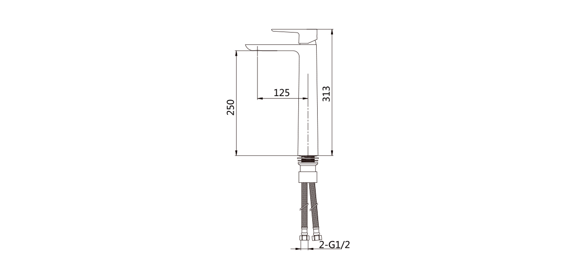 Single Handle High Basin Faucet