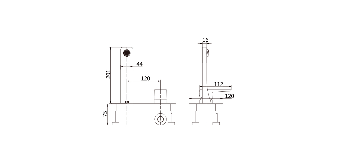 Single Handle Concealed Basin Faucet