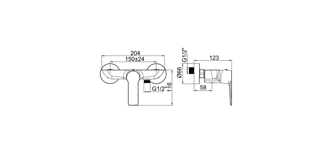 Single Handle Shower Faucet