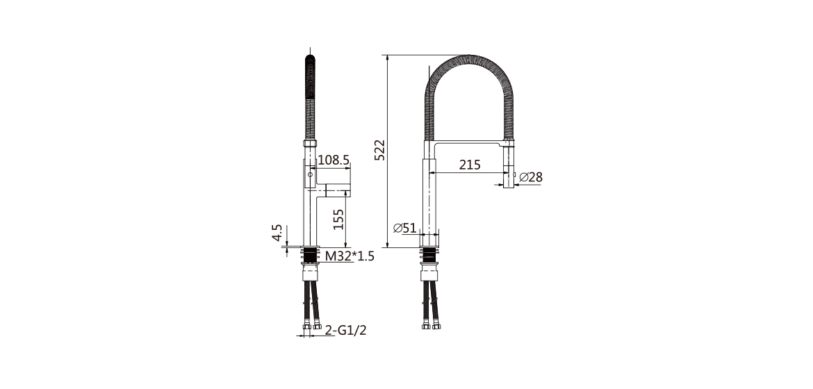 Single Handle Kitchen Faucet
