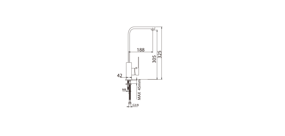 Single Handle Kitchen Faucet