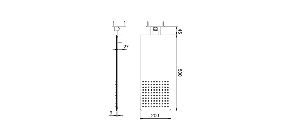 Concealed Head Shower