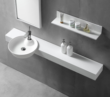 Wall-hung Table with Single Basin