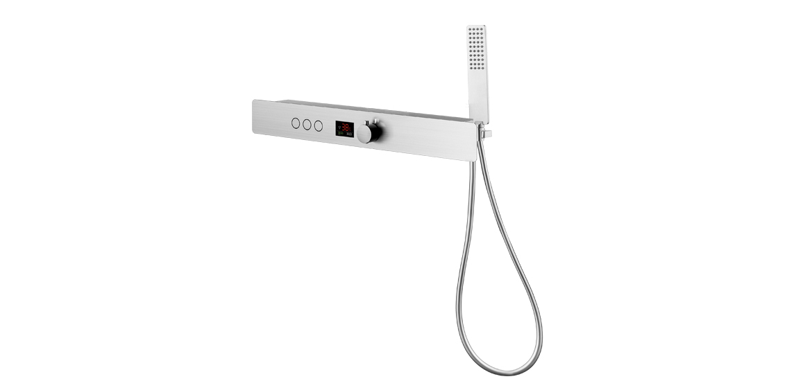 Stainless steel split thermostat shower column