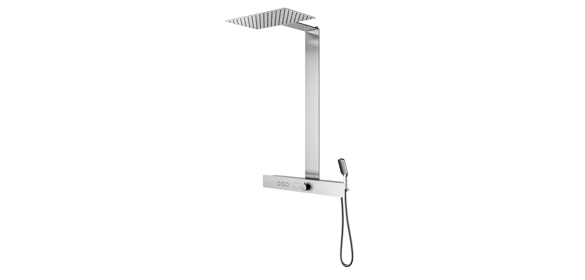 Stainless steel split thermostat shower column