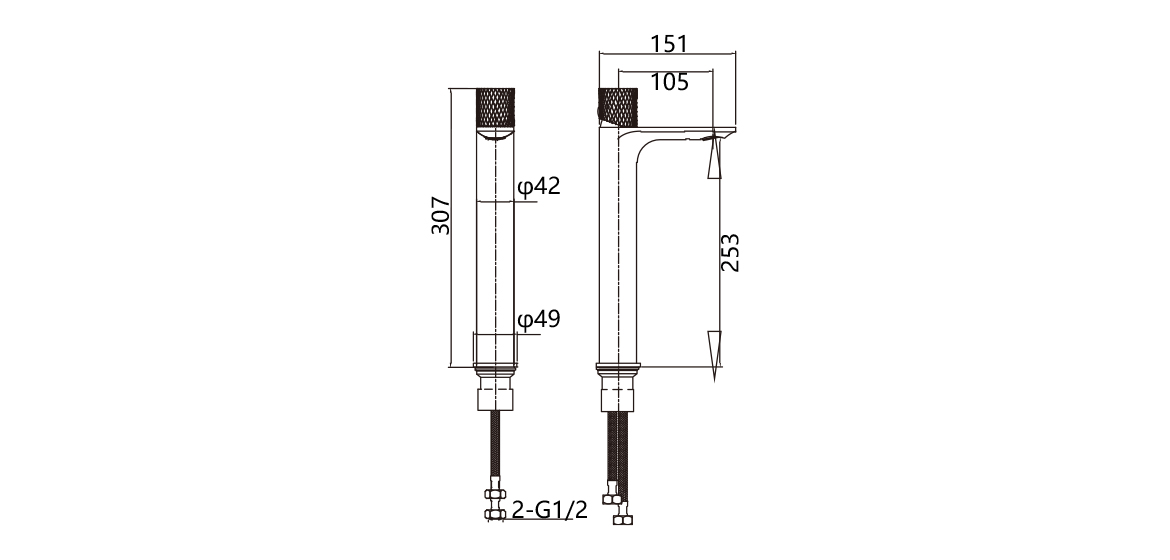 Single Handle High Basin Faucet